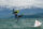Preview: Wingfoiler auf dem Thunersee vor Bergpanorama